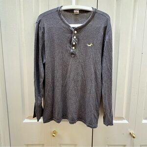 Hollister Charcoal long sleeve Top